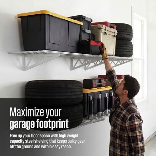 Steel Garage Wall Shelves 4 (4 Count)