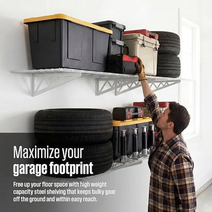 Steel Garage Wall Shelves 4 (4 Count)