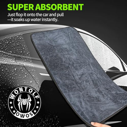 Ultra Absorbent Car Drying Towels with Storage Bag (3 Count)