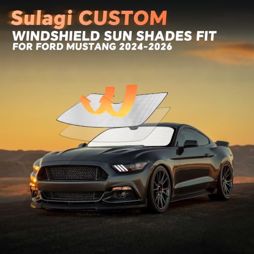 Windshield Sun Shade for Ford Mustang 2024