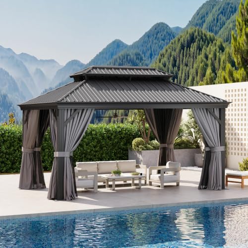 10' X 14' Hardtop Gazebo with Drainage