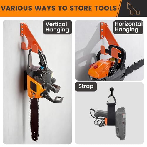 3 Pack Chainsaw Holder with 3 Storage Straps (3 Count)
