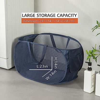 Sturdy Mesh Laundry Hamper Basket Bag