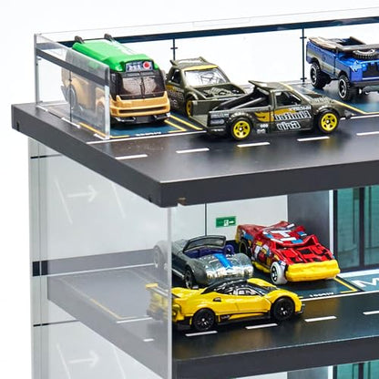 Display Case for Hot Wheels & Matchbox Cars with LED Light