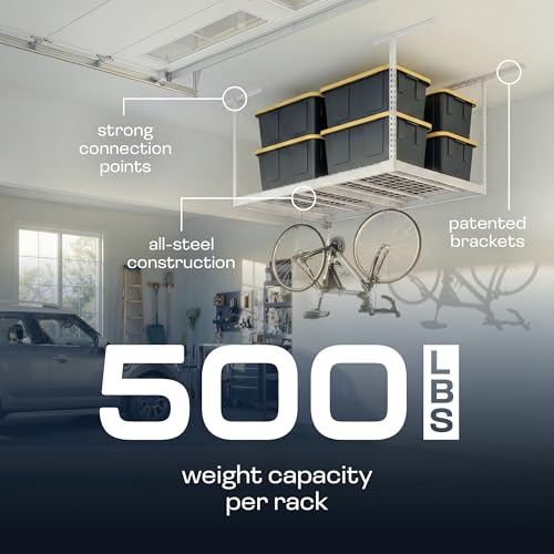 MonsterRax 2 Pack 4x6 Overhead Garage Storage Rack (2 Count)