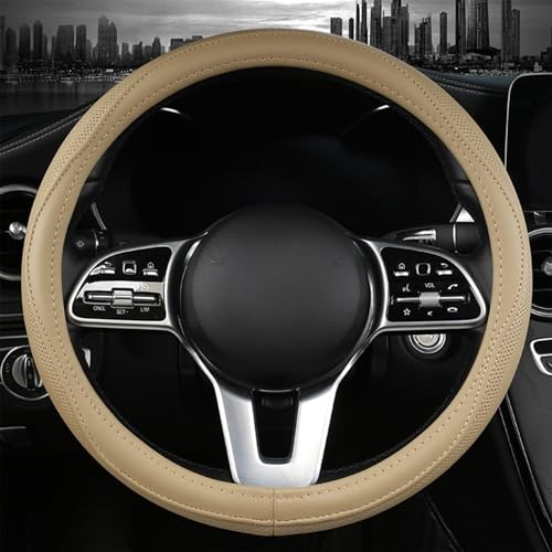 Genuine Leather Steering Wheel Cover