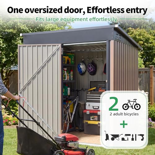 3' x 5' Outdoor Metal Storage Shed