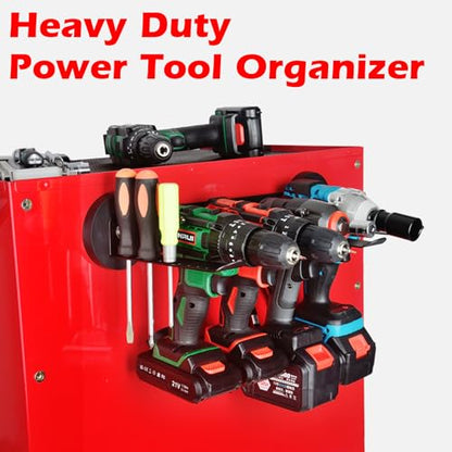 Power Tool Organizers and Storage Garage Drill Drivers Shelves Magnetic Mount 4 Slots