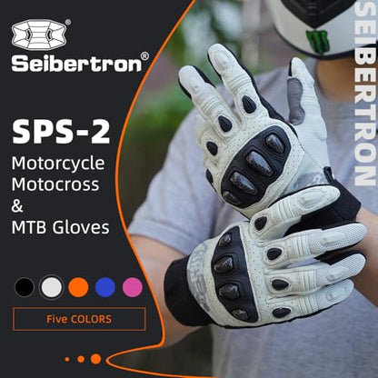 SPS 2 Unisex Touchscreen Road Racing Motorcycle MTB Sports Gloves Also fit BMX MX ATV Mountain Bike Bicycle Cycling Off