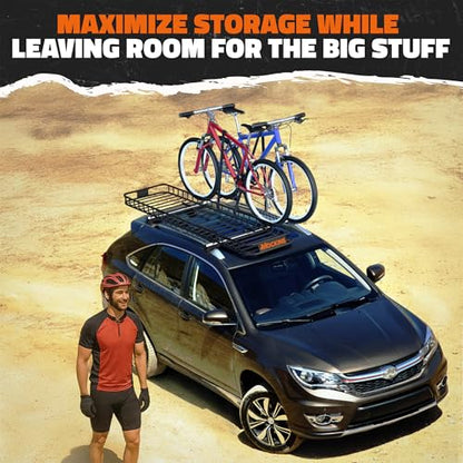 85"x24"x4" Extendable Skinny Roof Rack Cargo Carrier w