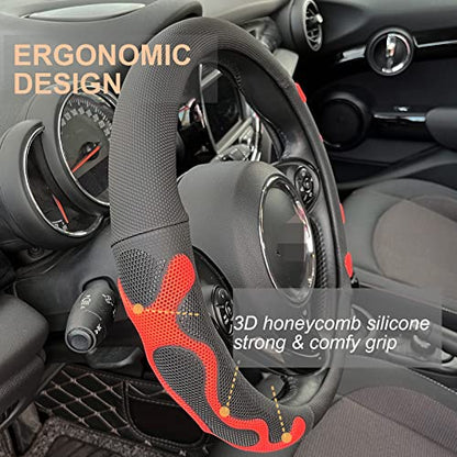 Large Size Comfy Grip Steering Wheel Cover 15.75 Inch