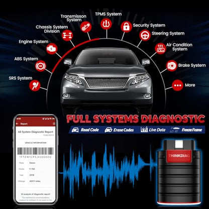 Thinkdiag OBD2 Scanner Bluetooth ECU Function Bidirectional Diagnostic Tool