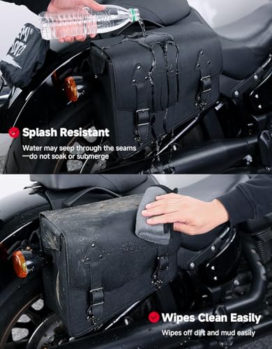 Motorcycle Saddlebags PU Leather Side Bags
