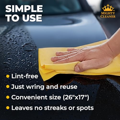 Premium Shammy Cloth for Car Drying (3 Count)