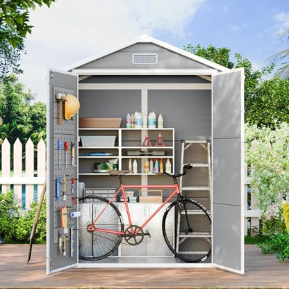 6x3 FT Resin Storage Shed with Floor Included