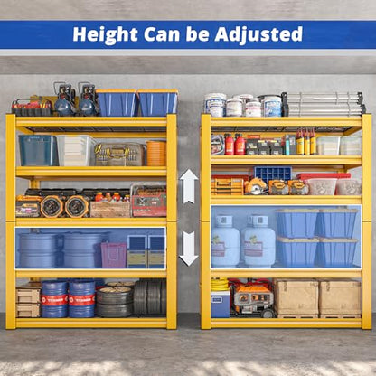Orange Garage Shelving Adjustable 3010LBS Heavy Duty Storage Shelves