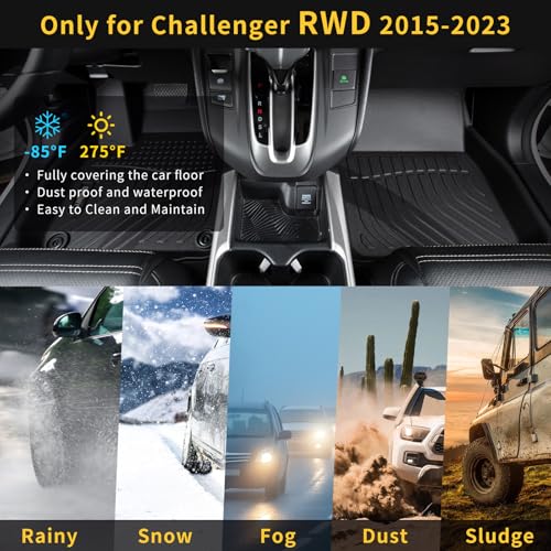 Floor Mats for Dodge Challenger RWD 2015