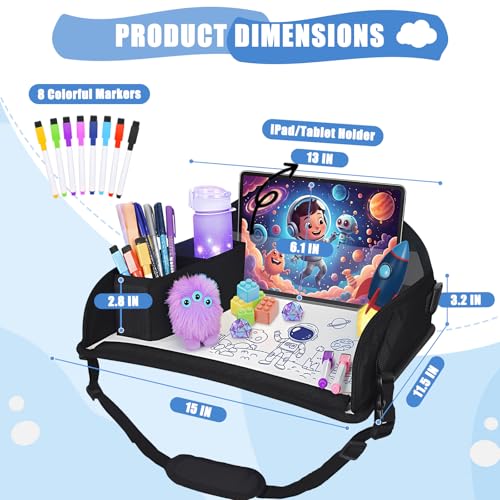 Upgraded Kids Travel Tray for Airplane