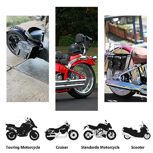 Motorcycle Saddle Bags Leather Motorcycle Luggage Bag with Gun Holsters For Softails Sportsters and Choppers Tool Bags