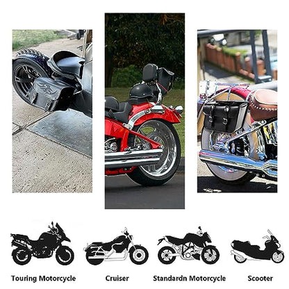Motorcycle Saddle Bags Leather Motorcycle Luggage Bag with Gun Holsters For Softails Sportsters and Choppers Tool Bags