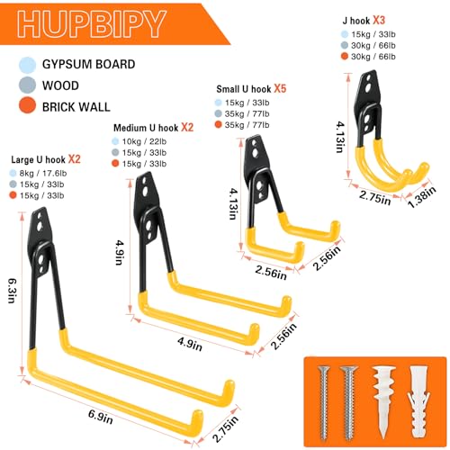 12 Pack Garage Hooks Heavy Duty