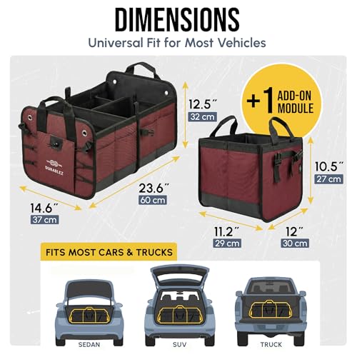 Large Car Trunk Organizer