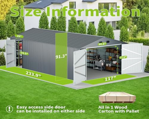 20 x 10 FT Outdoor Storage Shed