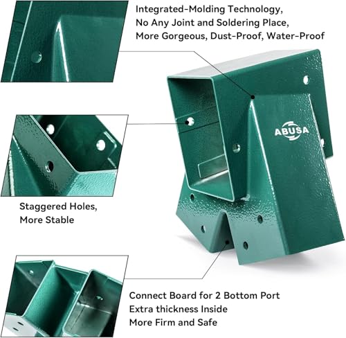 Heavy Duty Swing Sets Brackets Including 2 Green A (6 Count)