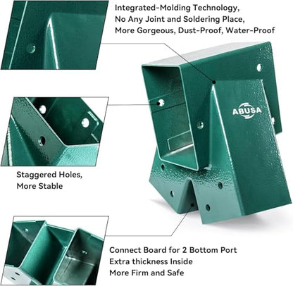 Heavy Duty Swing Sets Brackets Including 2 Green A (6 Count)