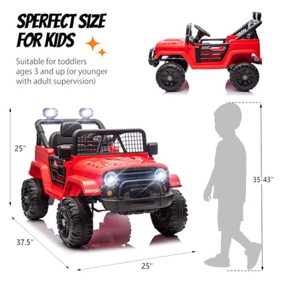 12V Kids Ride on Truck with Remote Control