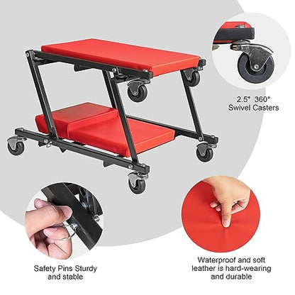 36" Rolling Foldable Automotive Creeper