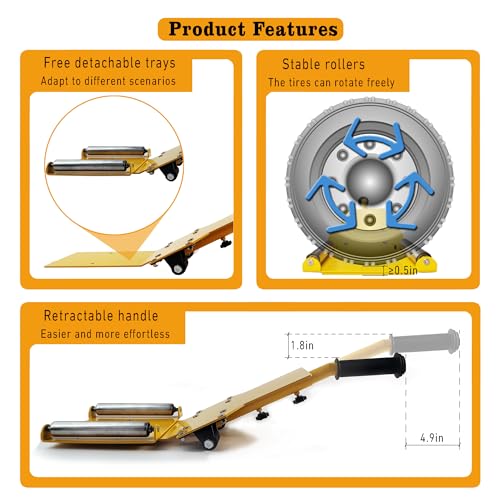 Tire Lifting Tool with Extendable Handle for Car