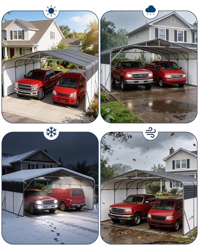 20x20FT Metal Carport Heavy