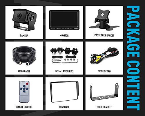 HD 1080P Wired Backup Camera System