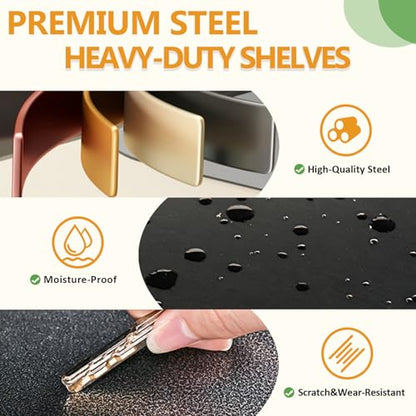 63H Metal Kitchen Storage Shelves (5 Count)