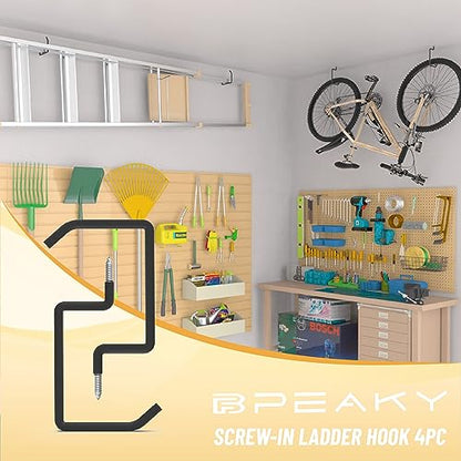 Screw in Ladder Hook (4 Count)