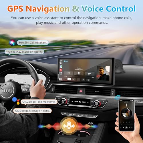 11.26" 125S CarPlay Android Auto Screen with Triple Dash Cam