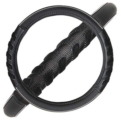 car Steering Wheel Cover Faux Leather Massage Universal fit 3D Honeycomb Hole Anti