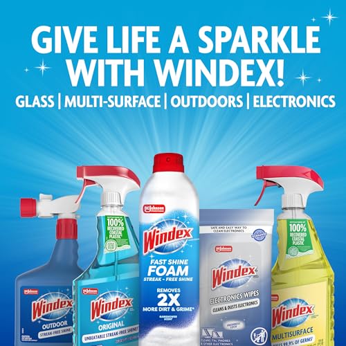 Wipes Glass Cleaning Ammonia Free (25 Count)