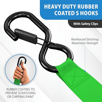 USA Based Retractable Ratchet Straps (2 Count)