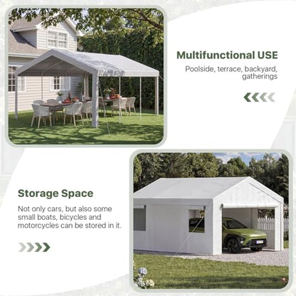 Carport 10x20 Heavy Duty Carport Canopy Portable Garage