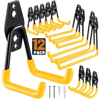 12 Pack Garage Hooks Heavy Duty