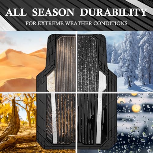 Heavy Duty Rubber Car Mats Metallic