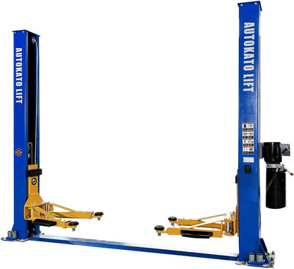 10000lbs 2 Post Lift AK-H105 Two Post Car Lift Automotive Lift with Floor Plate 36 Months Part Replacements (H105)