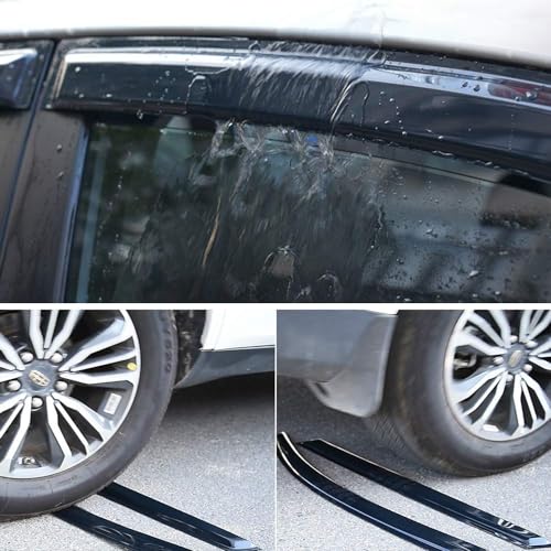 Window Visors Dark Smoke Rain Guards for 2010