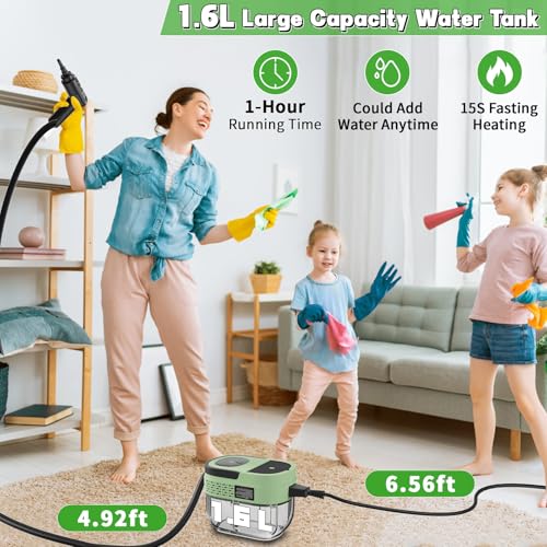 Handheld Steam Cleaner for Home (16 Count)