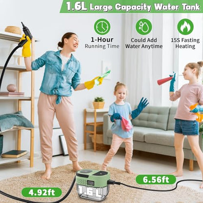 Handheld Steam Cleaner for Home (16 Count)