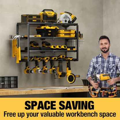 4 Layer Power Tool Organizer Wall Mount