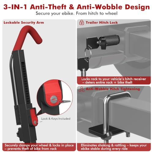 Hitch E Bike Rack with Ramp (2 Count)