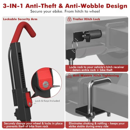 Hitch E Bike Rack with Ramp (2 Count)